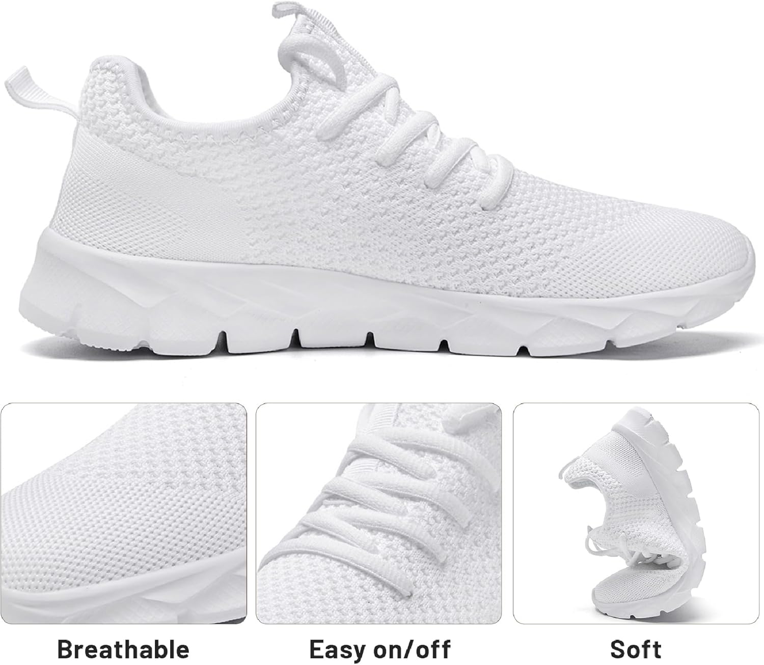 Damyuan Women's Athletic Shoes - Lightweight Slip-On Running Sneakers for Walking, Gym & Casual Summer Wear