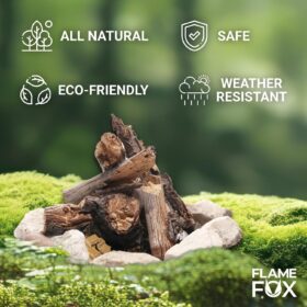 Flamefox Fire Cubes 96ct - Premium Fire Starter Cubes for Fireplace, Wood Stove, BBQ, Camping - Quick Ignition, Long Burning, Weather Resistant