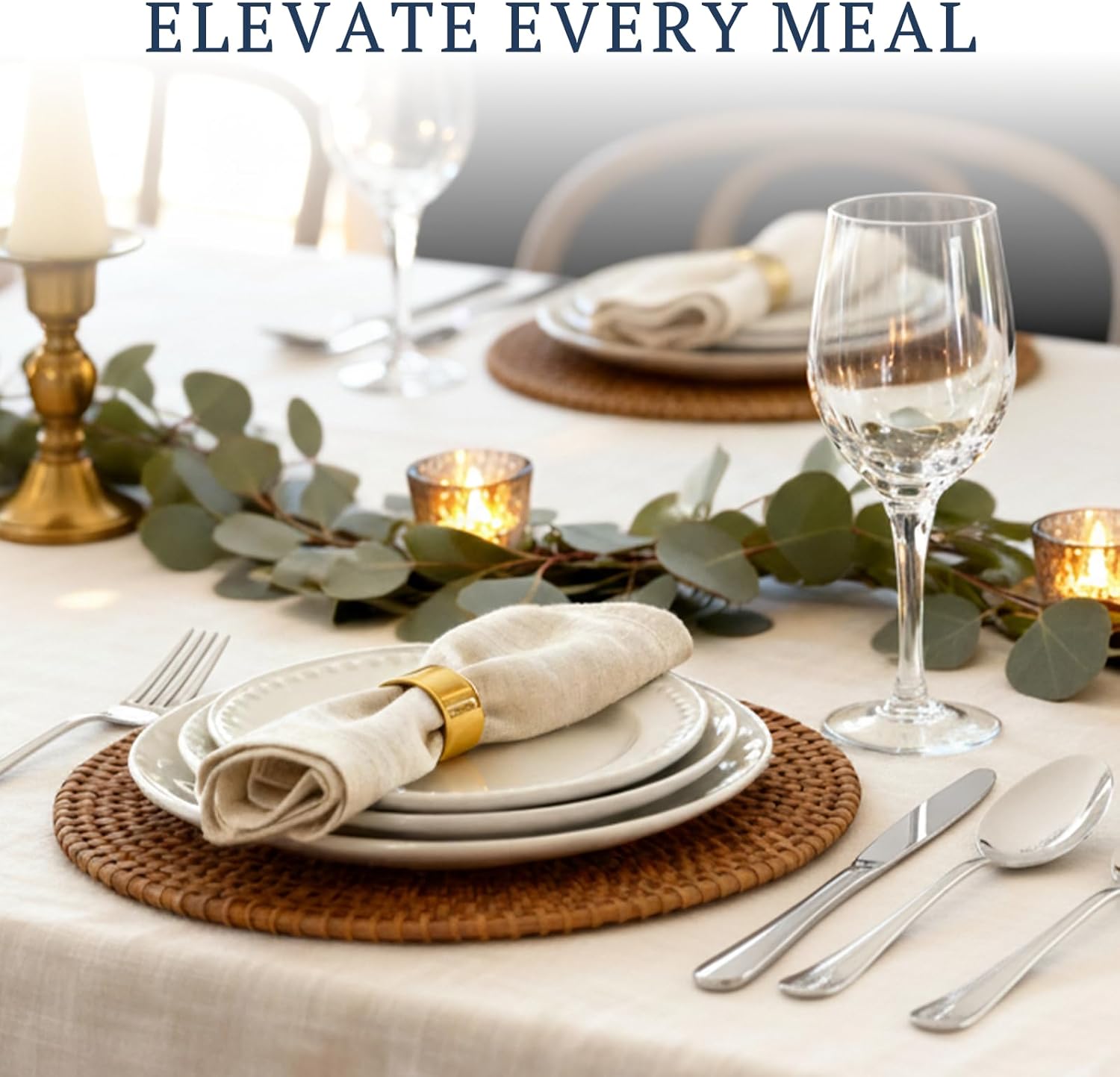 Astercook 48-Piece Stainless Steel Flatware Set with Steak Knives - Food-Grade Mirror Polished Cutlery for 8, Silverware Utensils for Home Kitchen Restaurant