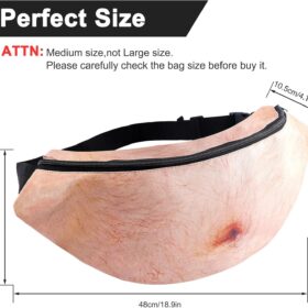 Funny Beer Belly Fanny Pack - White Elephant Gag Gift for Adults, Unique Dad Gift, Christmas Stocking Stuffer