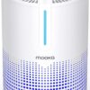 MOOKA H13 HEPA Air Purifier for Bedroom - 430 Sq.Ft Portable Desktop Air Cleaner with USB, Sleep Mode, Essential Oil Diffuser for Home Office Car RV