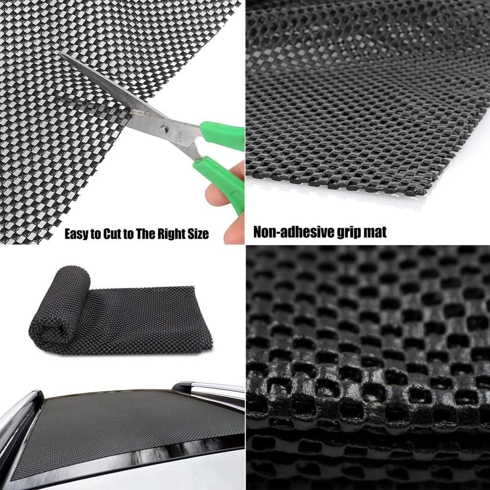 Heavy-Duty Cargo Liner Mat - Universal Anti-Slip Trunk Protector, Cuttable to Size, Durable Non-Slip Rug for SUV, Van & Car (47" x 36" Black)