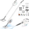 PureSwirlz 10-in-1 Steam Mop & Handheld Cleaner - 1200W Powerful Floor Steamer with 350ml Tank, 248°F Steam, Carpet Glider, Multi-Surface Cleaning Kit for Hardwood, Tile, Grout, Windows & More