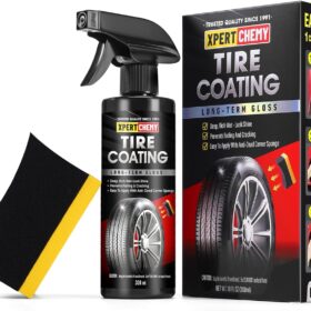 Ceramic Tire Shine Spray - Premium Wet Look Tire Coating with Ceramic Protection, Non-Greasy Long-Lasting Finish for Cars, Trucks & SUVs