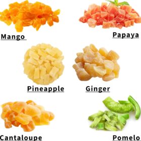 Anna and Sarah Premium Tropical Dried Fruit Mix - 2 Lbs of Exotic Papaya, Mango, Coconut, and More - Healthy Snack, Bulk Resealable Bag