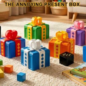Shelprojsu Annoying Prank Puzzle Box - 3D Printed Screw Secret Gift Box for Surprises, Birthdays, Valentine's Day (Color B)