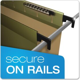 Pendaflex SureHook Reinforced Hanging Folders - Letter Size, Standard Green, 20-Pack with Built-in Tension Springs