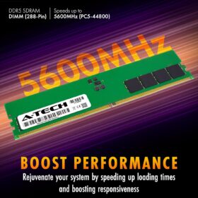 A-Tech 16GB DDR5 5600MHz RAM Kit for ASUS ROG Maximus Z890 Hero/Extreme Motherboard | 2x8GB PC5-44800 UDIMM 288-Pin Memory Upgrade