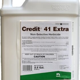 Credit 41 Extra Professional Herbicide - 2.5 Gallon Container with Surfactant, 41% Glyphosate Concentration for Complete Weed & Grass Control