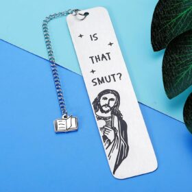 Hilarious Stainless Steel Book Marker with Chain - Perfect Funny Gift for Book Lovers, Readers, Bibliophiles, Friends, Coworkers - Birthday, Christmas, Easter Gift Idea