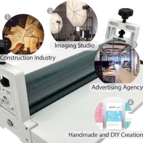 ProFold 14-Inch Cold Mounting Machine - Professional Roll Laminator with Adjustable Pressure for Photos, Artwork & Documents