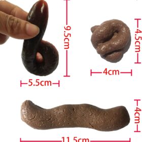 Cooplay Realistic Prank Toy Set - 3pcs Funny Fake Poop Models for Adult Party Tricks Halloween April Fools Gag Gifts