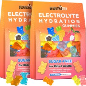HydraBoost Electrolyte Energy Gummies | Sugar-Free Hydration Chews with Vitamin C & Calcium for Athletes, Runners & Families - Mixed Fruit Flavors, Gluten-Free, 180 Count
