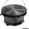 Compact Cast Iron Hibachi Grill - Portable Outdoor Charcoal Barbecue with Coal & Draft Door, Perfect for 2 Person Camping & Picnic