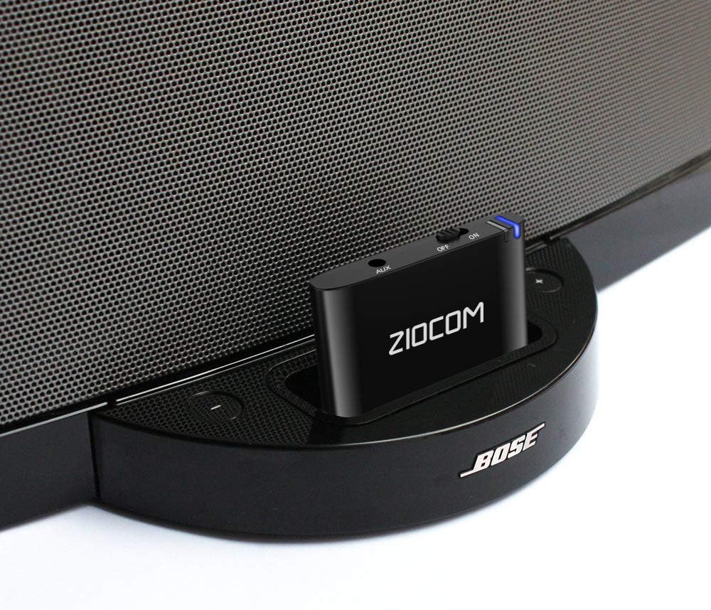 ZIOCOM 30-Pin Bluetooth Audio Receiver Adapter - Upgrade Old Bose SoundDock & 30-Pin Dock Speakers to Wireless Streaming