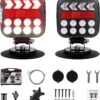 Magnetic Wireless Trailer Lights - Rechargeable Towing Light Kit with 18 Modes, 60MPH Secure Mount, for Truck RV Boat Caravan (SL-5046)