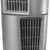 Lasko 4910 Platinum Desktop Wind Tower Fan - 14-inch Compact Space-Saving Oscillating Fan with 3 Quiet Speeds, Carry Handle, Gray