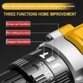 DEROLT 20V MAX Cordless Hammer Drill - 1/2 in Brushless Impact Driver with Variable Speed, Compact Power Tool for Home Improvement & Woodworking (Tool Only)