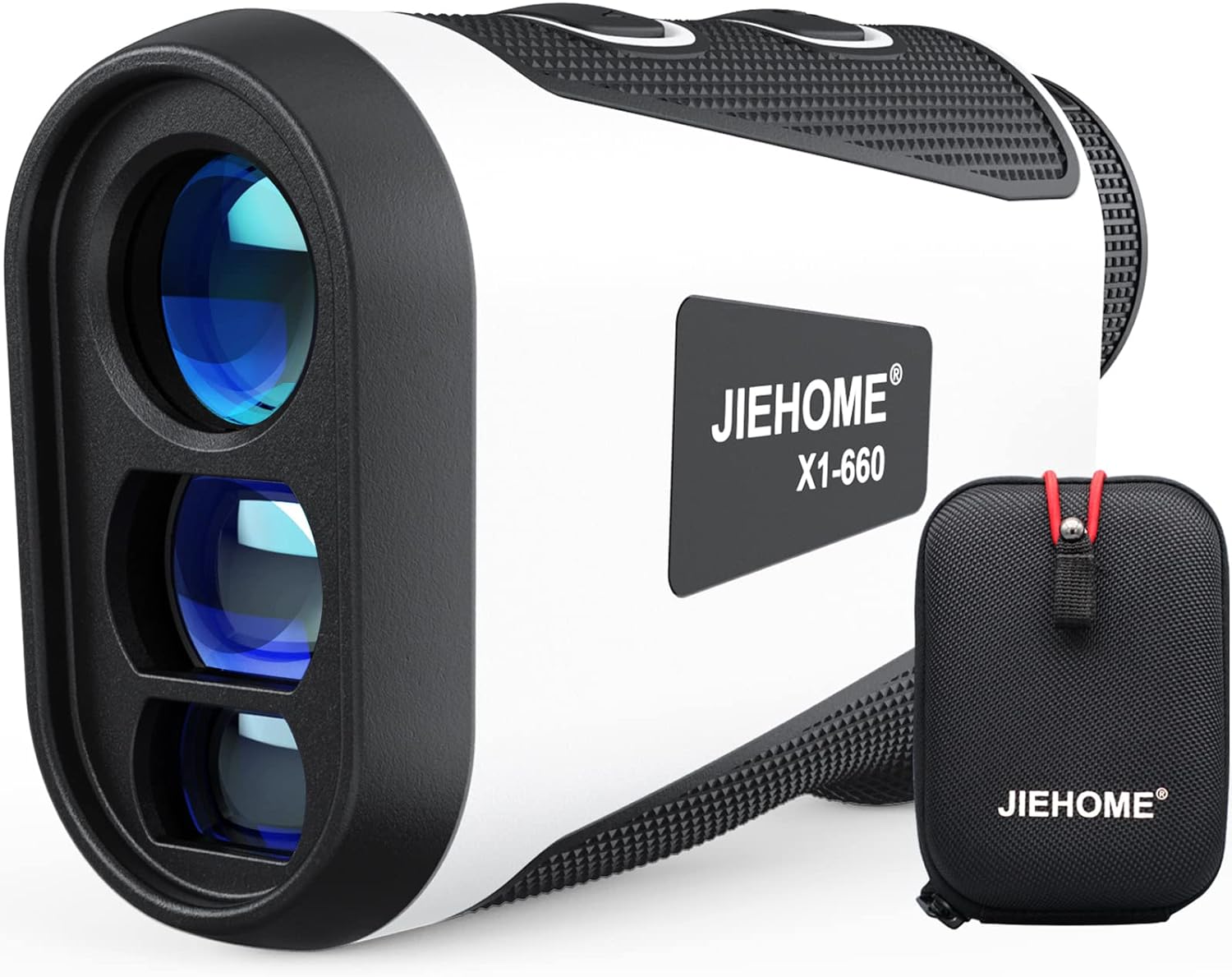 X1 Golf Rangefinder with Slope - 660/1100 YDS Laser Range Finder for Golf & Hunting, Rechargeable Distance Measurer with Flag Lock, 6X Magnification, IP54 Water Resistant