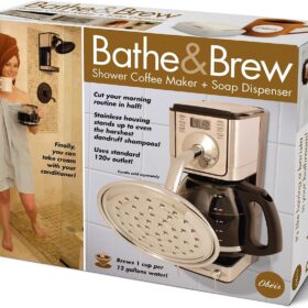Bathe & Brew Prank Gift Box – Empty Coffee Lover Gag Gift for Birthdays, Holidays & White Elephant Parties – Realistic Prank Box (Empty)