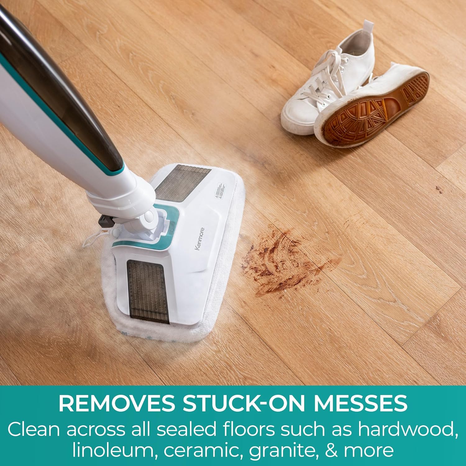 Kenmore SM2060 S200 Steam Mop - Professional Floor Cleaner with Quick-Heating Technology & Washable Microfiber Pads for Hardwood, Tile & Vinyl