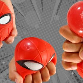 JA-RU Marvel Avengers Superhero Stretchy Squishy Stress Ball - Hulk, Spider-Man & Iron Man Fidget Toy for Kids & Adults (1 Ball, Random)