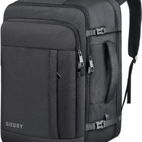 50L Expandable Carry On Backpack – TSA Flight Approved Travel Bag with USB Port & Wet/Dry Separation for Men & Women