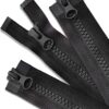 Wavebeexs 3-Pack 28-Inch #5 Black Plastic Jacket Zippers - Heavy Duty Coat Replacement Zippers for Down Jackets, Parkas, Sweatshirts & More