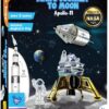 Imagimake Mapology Man's Journey to Moon - Apollo 11 Model Building Kit with Saturn V Rocket, Satellites & Astronauts - STEM Educational Space Toy for Kids Ages 8-13