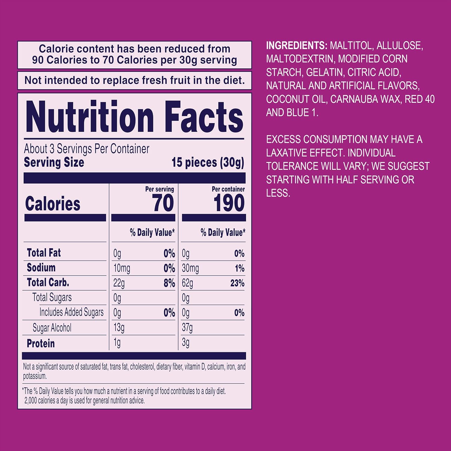 Welch's Zero Sugar Fruity Bites - Mixed Fruit & Berries 'N Cherries Flavor, 3 oz Pack (2 Count)