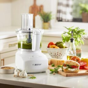 Cuisinart 7-Cup Food Processor - Sleek White Kitchen Appliance with Universal Blade, Slicing & Shredding Discs for Chopping, Mixing & Dough