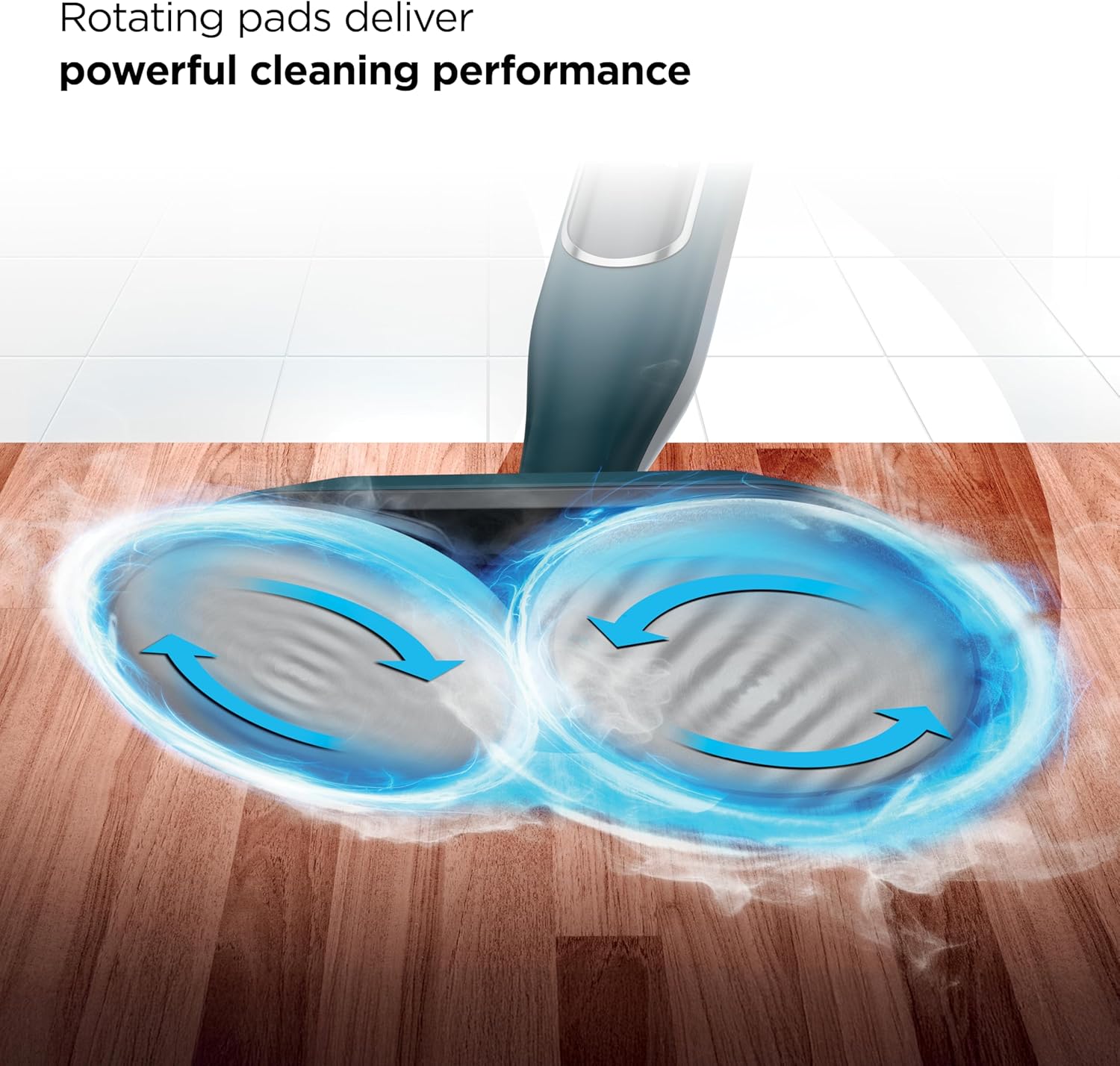 Shark Steam & Scrub All-in-One Hard Floor Steam Mop - 2 Steam Modes, XL Water Tank, Swivel Steering, Includes 2 Dirt Grip Pads, Teal S8002BRN