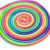 Anna's Rainbow Rope - Kids Jump Rope with Soft Foam Handles, Durable Skip Rope for Children - Vibrant Outdoor Exercise Toy for Playground & Backyard