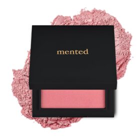 Mented Cosmetics Pinky Promise Shimmer Blush Palette - Vegan, Cruelty-Free Powder Blush with Vitamin E, Italian-Made for All Skin Tones, 0.2oz