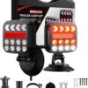 Magnetic Wireless Trailer Lights - USB-C Rechargeable LED Tail Lights Kit with 2.4GHz Signal for RV, Truck, Boat & Camper (IP67 Waterproof)