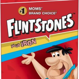 Flintstones Plus Iron Children's Multivitamin - 60 Chewable Tablets with Iron for Kids