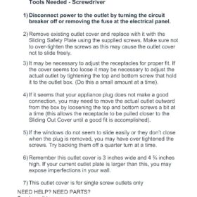 Safety Innovations Self-Closing Outlet Cover - 6 Pack for Standard Center Screw Outlets, Automatic Baby Proof Wall Plate, White