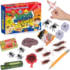 ALLROAD Ultimate Prank Kit - 20Pc Practical Jokes Set for Kids & Adults | April Fools Day Gifts, Party Favors & Family Fun Activities