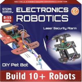 Butterfly EduFields 10-in-1 STEM Robotics Kit for Kids Ages 8-14 | Electronics & Engineering Science Building Set with 100+ Components