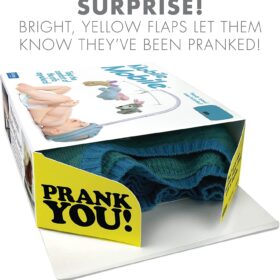 Prank-O Mobile Mobile Gag Gift Box – Empty Realistic Prank Present Box for Birthday, Baby Shower, Holiday & Party Fun