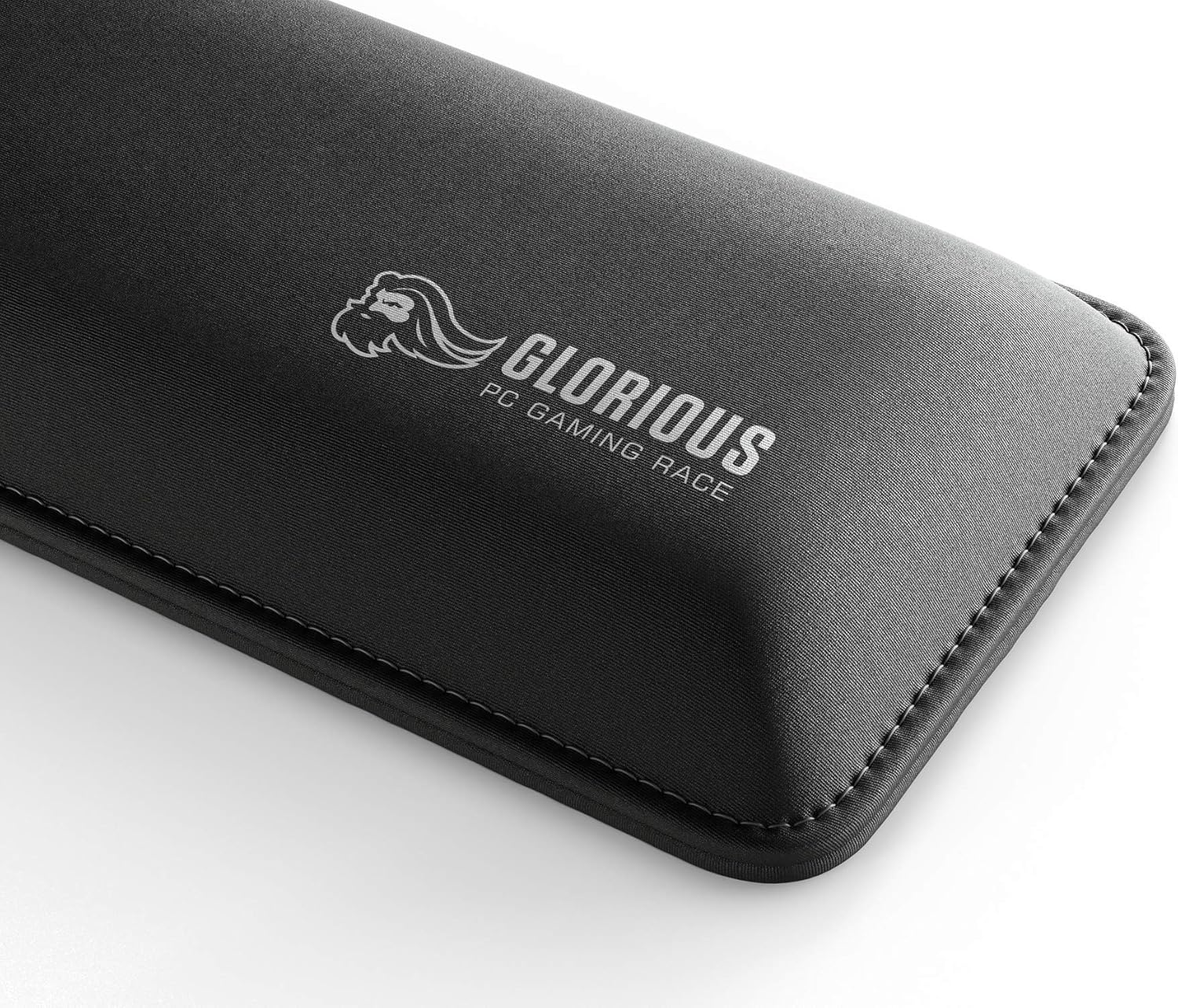 Glorious Compact Wrist Rest - 12x4 Inch Ergonomic Keyboard Wrist Pad with Stitched Edges, Non-Slip Rubber Base | 25mm Thick Memory Foam for 60%/75% Mechanical Keyboards