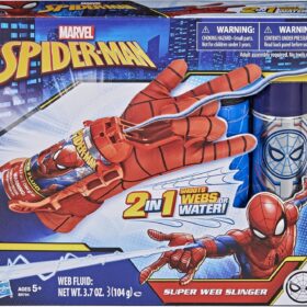 Marvel Spider-Man Super Web Slinger - 2-in-1 Web & Water Blaster for Kids, Official MCU Spider-Man Role-Play Toy, Ages 5+