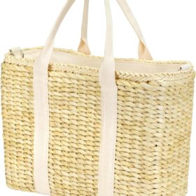 Premium Insulated Beach Cooler Bag - Leak Proof Corn Husk Thermal Tote for Beach, Pool & Picnic - Stylish Gift for Women & Weddings