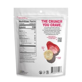 Crunchies Freeze-Dried Strawberry Banana Fruit Snack – 100% All Natural, Non-GMO, Kosher, & Gluten-Free, 1 Oz Single Serve Pack