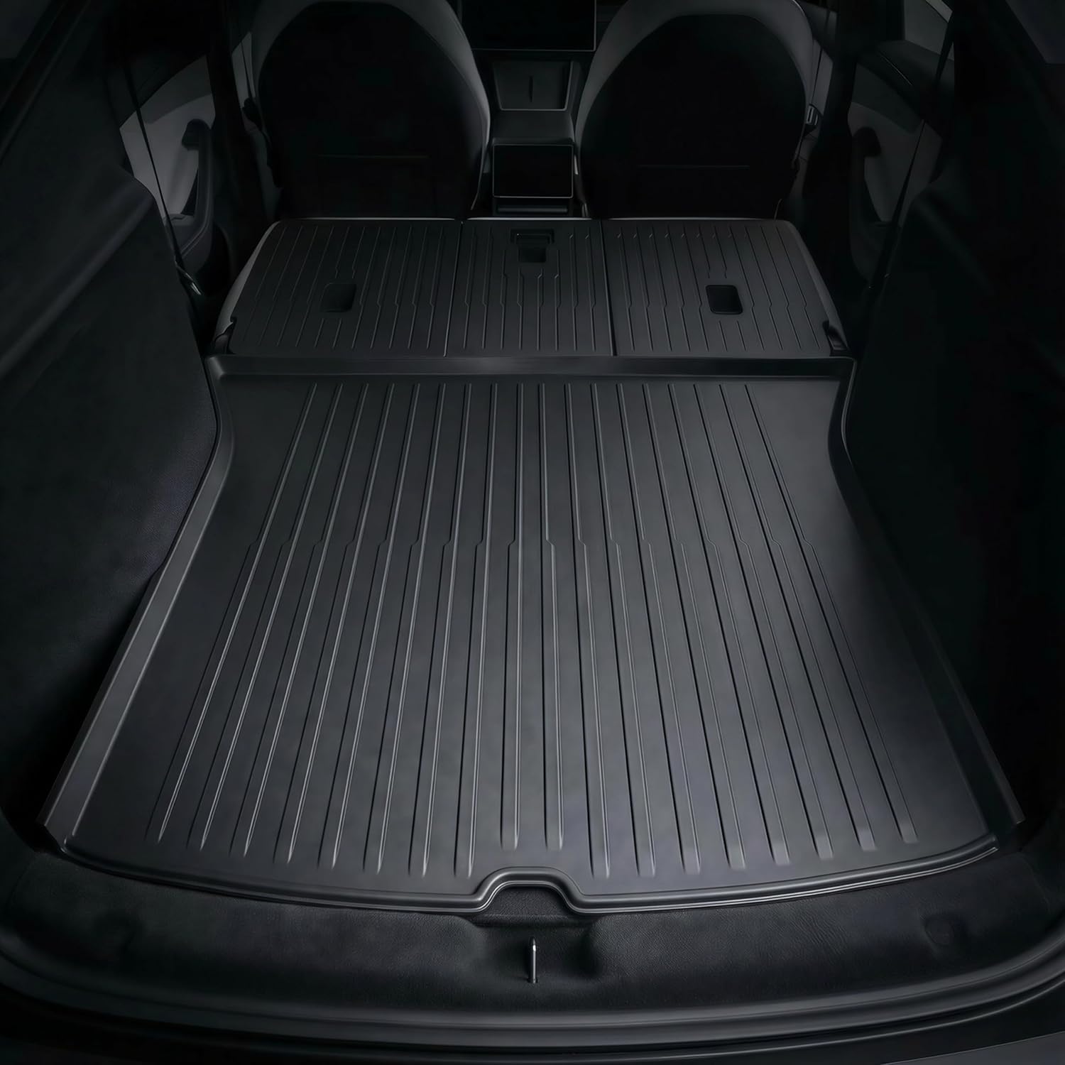 CYBERBEAMS Premium TPE Cargo Liners Set for 2025-2026 Tesla Model Y Juniper - All-Weather Trunk Mat with Front & Rear Frunk Tray Protectors (3PCS)