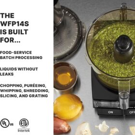 Waring Commercial Food Processor - 3.5 Qt Bowl Cutter Mixer, Clear Polycarbonate, 120V - High-Volume Batch Processing