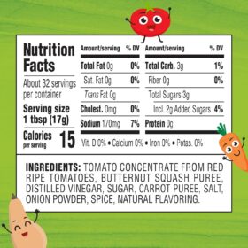 Heinz Tomato Ketchup with a Blend of Veggies - 19.5 oz Bottle | Real Carrots & Butternut Squash | 25% Less Sugar
