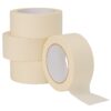 Lichamp Professional Wide Masking Tape 2" x 55 Yards - 4 Roll Bulk Pack (220 Total Yards), White General Purpose Painting & Craft Tape