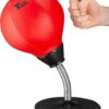 Desk Punching Bag - Mini Suction Stress Relief Ball for Office Desk, White Elephant Gift & Gag Present for Coworkers