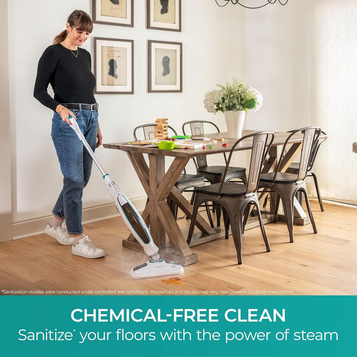 Kenmore SM2060 S200 Steam Mop - Professional Floor Cleaner with Quick-Heating Technology & Washable Microfiber Pads for Hardwood, Tile & Vinyl